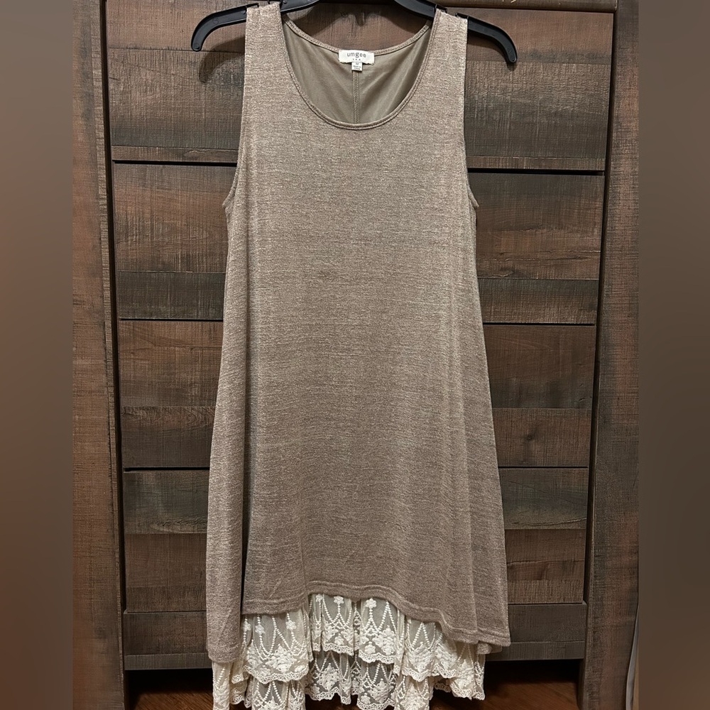 Women’s Dress | Umgee Tan Lace Medium